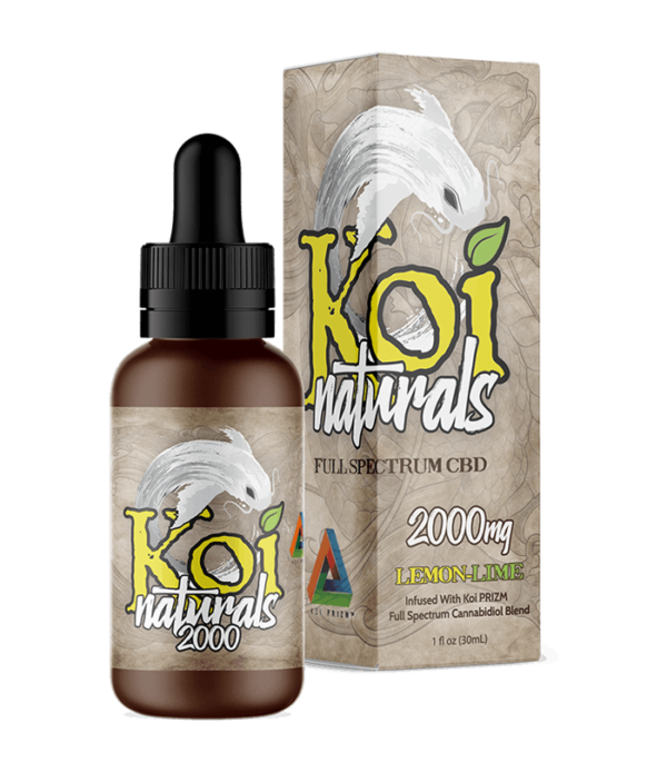 KOI Naturals FS Tincture – Lemon Lime -2000MG
