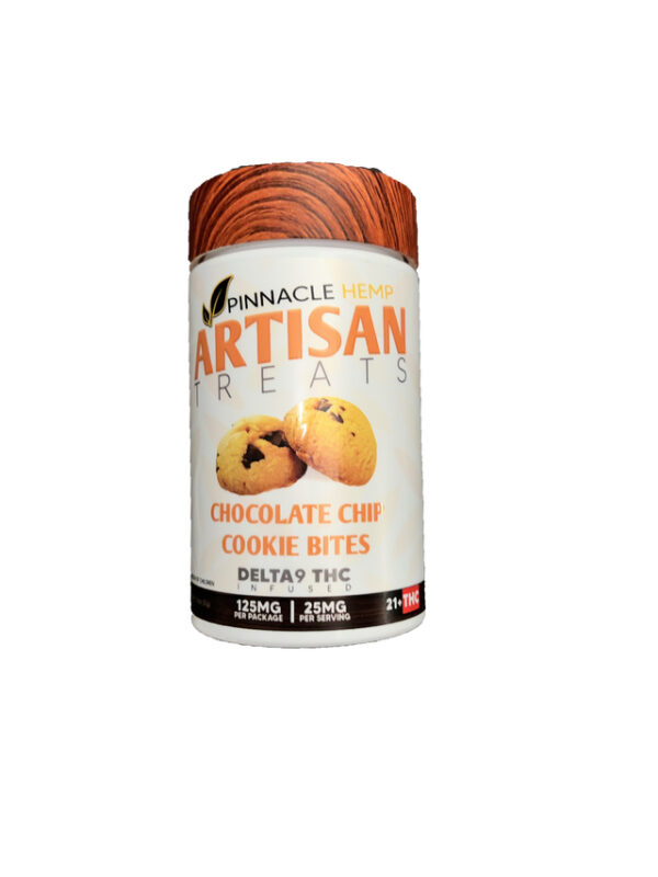 Pinnacle Hemp Delta 9 – Chocolate Chip Cookie Bites – 125MG
